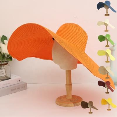 China Chinese Luxury Western Wide Beach Umbrella Sun Shade Brim Image Supplier Straw Top Hat Soft Hat For Ladies Opening With Bow for sale