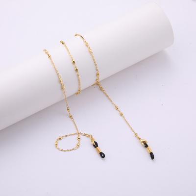 China Fashion Gold Plated Metal Necklace Sunglasses Chain For Women Accessories YE0170 for sale