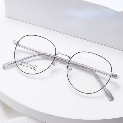 China Retro Half Glass Outdoor Titanium Stylish Round Leg Simple Artistic Activites Glasses Frames Optical Glasses for sale