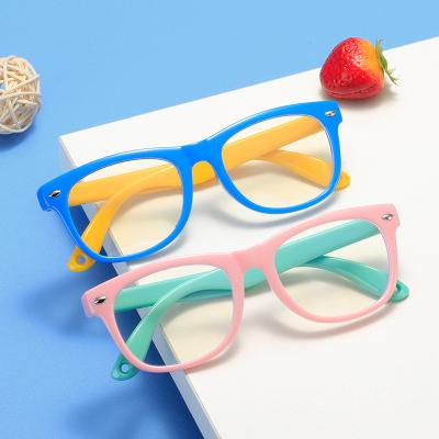 China New Silicone Eyeglasses Computer Frames High Quality Flexible Optical Kids Outdoor Glasses Anti Blue Light Activites Blocking Glasses 2021 for sale