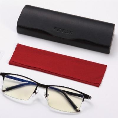 China Outdoor Activites Fashion Instead Of Men's Half-Frame Metal Round PC Glass Optical Sights Anti-blue Ray Frame Black Eye Wear for sale