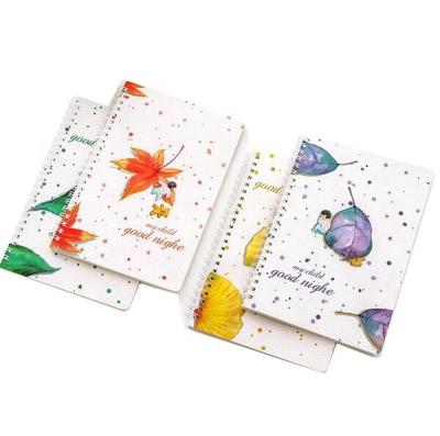 China Wholesale Spiral Factory A5 120 page pagesCoil notebook a pack of four, with student diary color printed covers and exercise book for sale