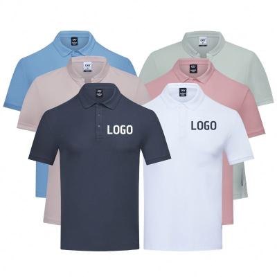 China High Quality Breathable Cotton Polo Shirt Short Sleeve Men's 100% Quick Dry Golf Polo T-shirt Shirts With Plain Golf Logo Embroidery for sale