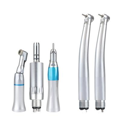 China Dental Sector Dental Handpiece Kit Air Motor /Stright/Wrench Contra Angle with External Water Jet 2 Panamax Handpiece High Speed ​​Dental Set for sale