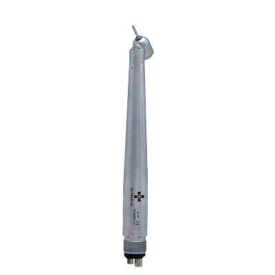 China Hot Selling Hard Stainless Steel 2/4holes 45 Angle Sliver Led High Speed ​​Dental Handpiece for sale