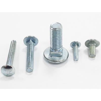 China Long Machinery Length 10MM-500MM M5 Chrome Carbon Steel Square Neck Carriage Bolt for sale