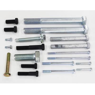 China Hex Bolt With Flanged Washer And Spring Washer Bolt And Nuts Flat M5-M100 Stainless Steel M5-M100 Hex Bolts for sale