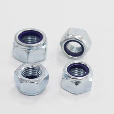 China Automotive Industry Safe Nuts Hex Zinc Nylock Stainless Steel Nylon Nut High Quality Half for sale