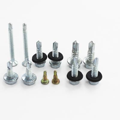 China Cheese Stainless Steel Hex Washer Head Screws Hex Self Drilling Roofing Screw for sale