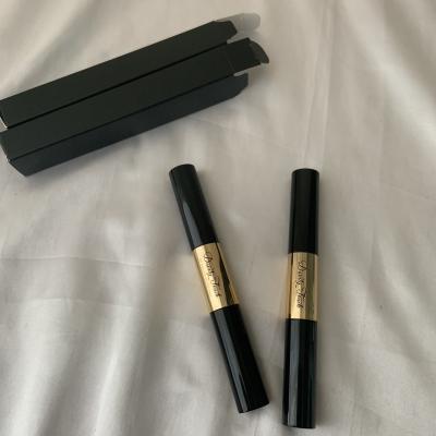 China Hot Selling Custom Private Label Water Resistant Lash Waterproof Makeup Mascara With Gold Mascara Tube for sale