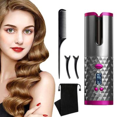 China USB Rechargeable Ceramic Cordless Automatic Hair Curler,Portable Magic Automatic Hair Curler Cordless Automatic Hair Curler for sale