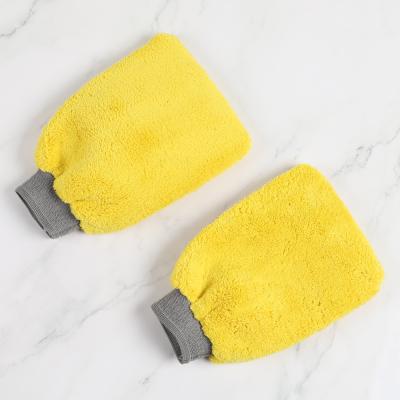 China Microfiber Wash Mitt Washing Brush Cleaning MittCar Washing Cloth For Motorcycle Auto Home for sale