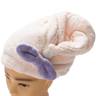 China Wholesale coustom hair towel wrap turban microfiber towel shampoo quick dry towel QUICK DRY for sale