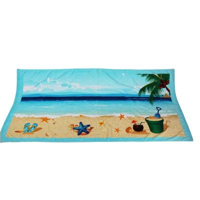 China Quick-Drying Beauty Portable Travel Towel Popular Micro Fiber Custom Print for sale