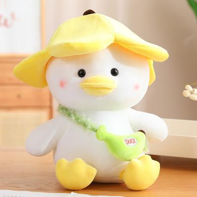 China Cute Cartoon Stuffed Plush Toy Kawaii Soft Fluffy Hugging Cushion Banana Duck for sale