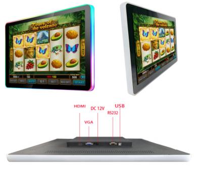 China ATM.POS.Open Frame Machine ...etc wholesale 23.8/21.5/27/32/43 inch capacitive touch screen monitor with Flexible Strips for game machine for sale