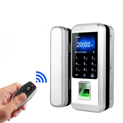 China China Factory Price Fingerprint Tempered Glass Sliding Window Biometric Glass Door Lock Embedded Doorbell Door Lock China Factory Price for sale