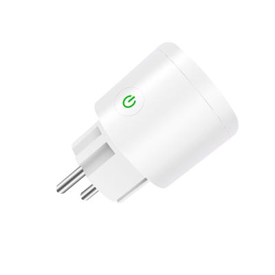 China Tuya Mini EU Wifi Plug Residential/Multipurpose Smart Power Outlet with Energy Monitor Alexa Wi-Fi 220v EU Adapter for sale