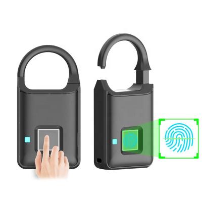 China Lock Body: Zinc Alloy Smart Keyless Biometric Fingerprint Security Padlock Waterproof Electronic Fingerprint Door Lock Electronic Security Locks for sale