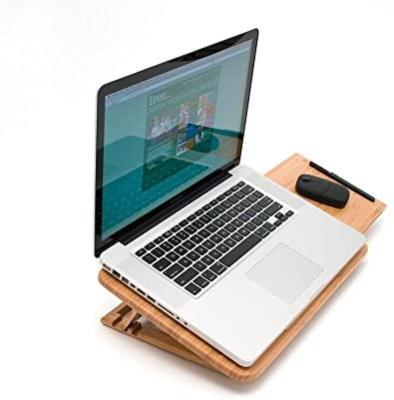 China Hot Selling Laptop Bamboo Wooden Extendable Stand (Height) Adjustable for sale