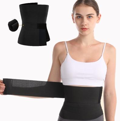 China Antibacterial Shapewear Adjust Bandage Waist Trainer Postpartum Body Wrap Shaper Elastic Waist Trainer Belt for sale