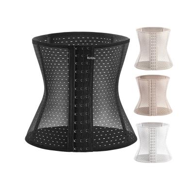 China Polyester Women Waist Trainer Ladies Corset Shaper Steel Strapping Boned Slim Corset Body Shaper Postpartum Women Belly for sale