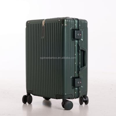 China PopularFashionable Manufacturers Custom Aluminium 100%pc Hardshell Travel Trolley Carry On Suitcase Luggage With Wheels for sale