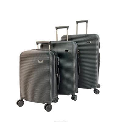 China ABS Travel Luggage Bag 3 Pieces Trolley Luggage Set Suitcase Factory Wholesale Pc Unisex Style Spinner TSA Lock ABS  Sets for sale