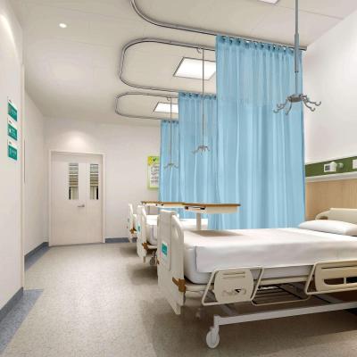 China CLASSIC Hot Sale Polyester Grand Hospital Curtain With Flat Hooks For Medical Hospital In Privacy Hospital for sale