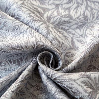 China European and American style wholesale factory price silver shiny yarn receded flower jacquard busy blooming fabrics for sale