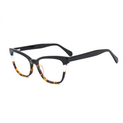 China Wenzhou Factory Acetate Glass Vintage Optical Frame Cat Eyeglasses Optical Eyewear Eyewear Frame Women's Fashion Frames for sale