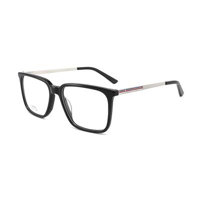 China Latest Fashional Glasses Certified New Designer Specs Retro Square Glass Eye Oversized Glasses Frames Women Men Acetate Optical Appearances for sale