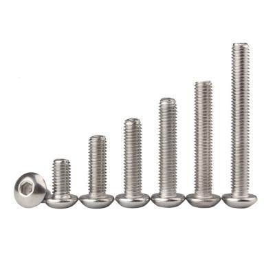 China M8 20mm pan standard/customized metric screw /UNF/UNC thread hex stainless steel /steel galvanized pan head socket for sale