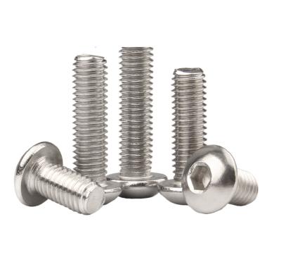 China Pan Iso 7380 M5 M6 Machine 304 Stainless Steel Hex Allen Cap Round Button Head Metric Socket Screws for sale