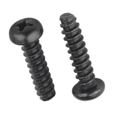 China Pan China manufacturers wholesale 3mm m4 3mm m2 m3 m4 m6 m8 Phillips pan head screw in black self tapping screws for plastics for sale