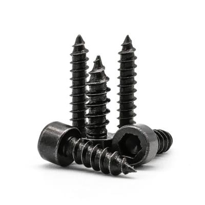 China HEX Black Oxide Carbon Steel M3 16mm Hex Socket Cap Head Self Tapping Allen Key Screw for sale