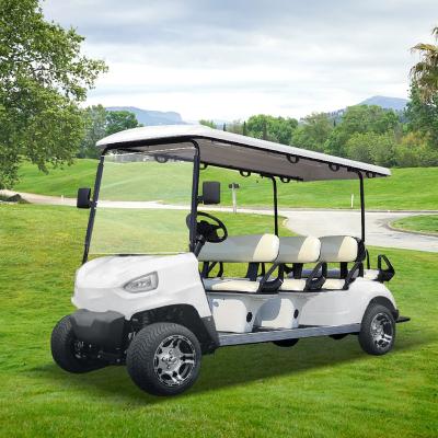 China Battery Powered Electric Golf Buggy 205/50-10 (8 Seats WH2060KSZ-6+2 China Factory New Tire Golf Carts Custom Club Car Dia 460mm) for sale