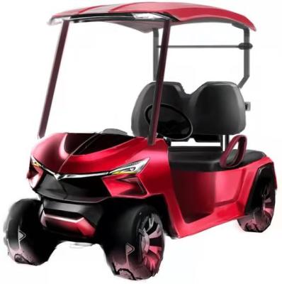 China 2 Seats Golf Cart WH2020K-2-Red Passenger Lifted Buggy 205/50-10 (Tire Golf Dia 460mm) for sale