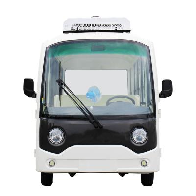 China 14 Pass L114D-FB Electric Sightseeing Small Bus Golf Battery Small Passenger Electric Car Mini Car Open for sale