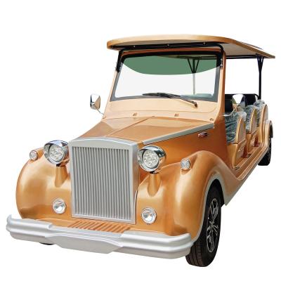 China 12seats Coach FY-GD-12 A-G Electric Classic Sightseeing Vintage Tourist Car With CE Certificate 205/50-10 (Tire Diameter 460mm) for sale