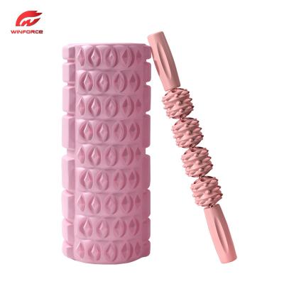 China Relax Tired Muscles Hollow Out Foam Rollers Camouflage Black Eva Carton Custom Size Customized Logo Availabled Body Healthcare Back Muscle Massage Massager for sale