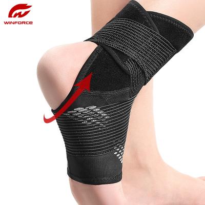 China Performance Support Customized Elastic Adjustable Waist Compression Ankle Foot Support Brace for sale