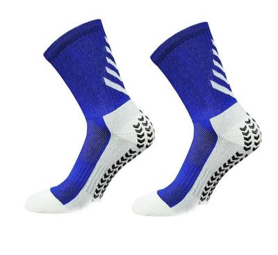 China Breathable New Men's and Women's Football Socks Sports Circular Silicone Non slip Sports Football Socks for sale