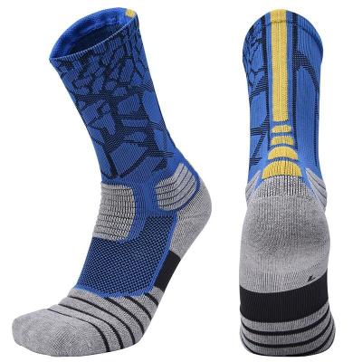 China Breathable basketball hoops men's professional towel bottom thickened mid-length hoops Sweat-absorbing and shock-absorbing sports socks for sale