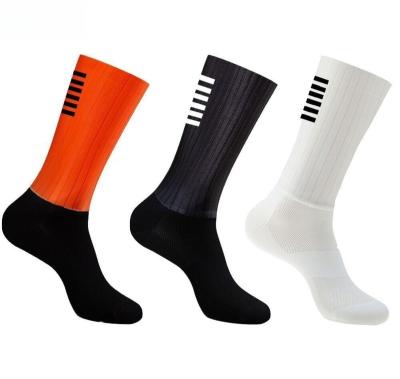 China Breathable cycling socks for men's and women's outdoor sports socks cycle socks silicone version for sale