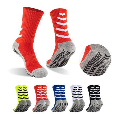 China New Breathable Circular Soccer Socks Sports Silicone Men And Women Non Slip Sports Soccer Socks for sale