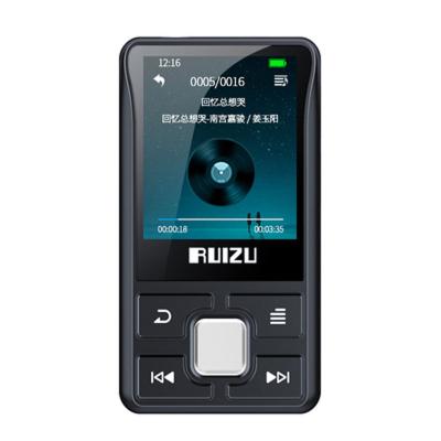 China Original RUIZU MP3 Player Mini Clip X55 Sports Bluetooth MP3 Player With Screen Support TF Card Music Video Player Portable Recorder EBook for sale