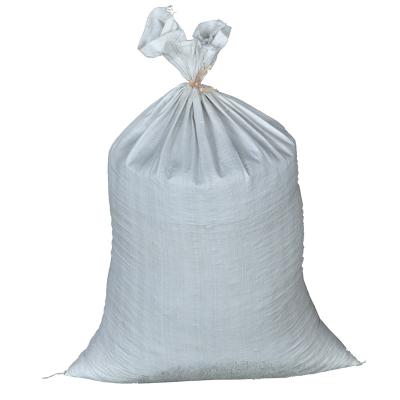 China Recyclable White PP Woven Sack Sack For Rice Flour Food Wheat 40kg 50kg 100kg Polypropylene Woven Sack for sale