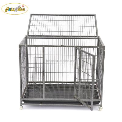 China Newest Pet Heavy Duty Large Folding Wire Pet Cage For Dog Cat House Metal Dog Crate for sale