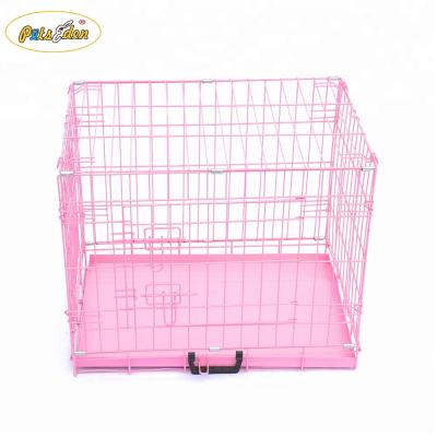 China Collapsible and easy to carry multi-size metal pet cage dog cage for sale